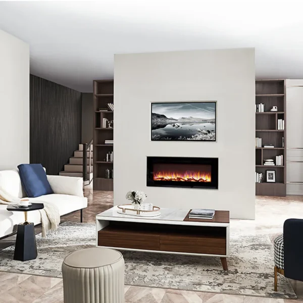RICHEN Fiamma 68" Elektrokamin - Elektrischer Einbaukamin mit Heizung 1000/2000 W – Bild 3