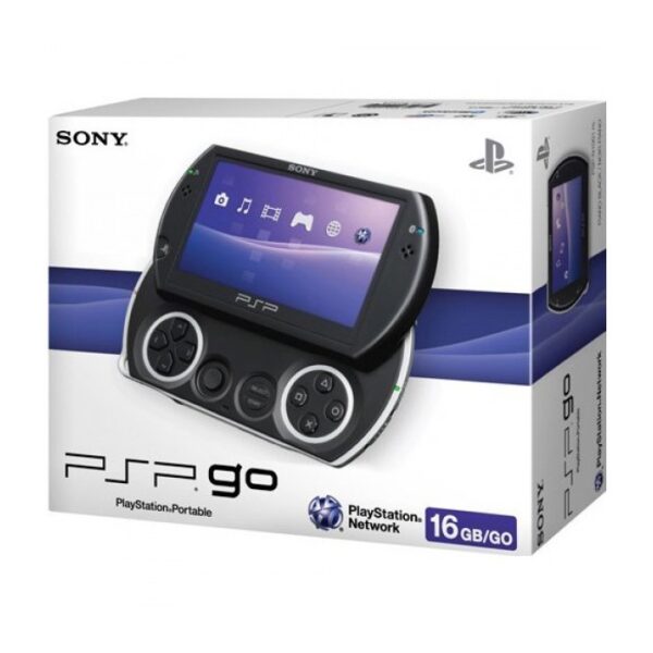 PSP - Konsole PSP GO #Piano Black / schwarz + Netzteil (gebraucht) NEUWERTIG – Bild 4