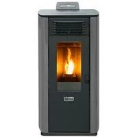 QLIMA Fiorina 74 mit 8,24 kW - Grau - Pelletofen mit 8,24