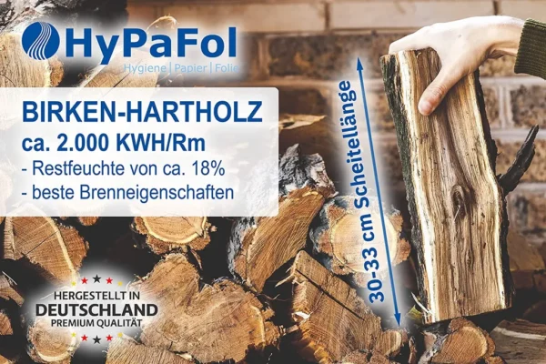Kaminholz Brennholz Birke 2 Rm – Bild 3