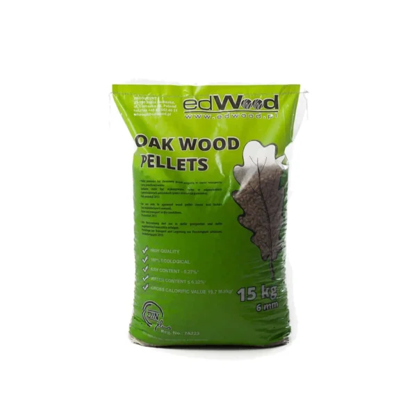 Holzpellets Hartholz Eiche, Pellets, Hartholzpellets ENplusA1 6mm, 65x15kg Sackware ,975kg Palette – Bild 2