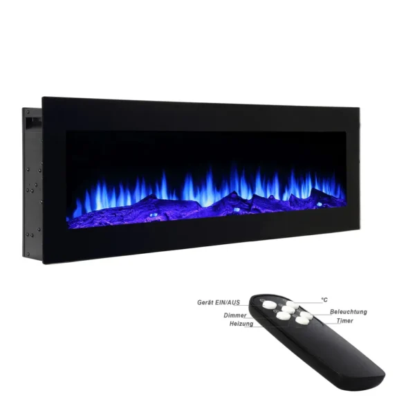BRIXEN Wandkamin Elektrokamin Einbaukamin Kamin Heizung Led 180cm – Bild 3