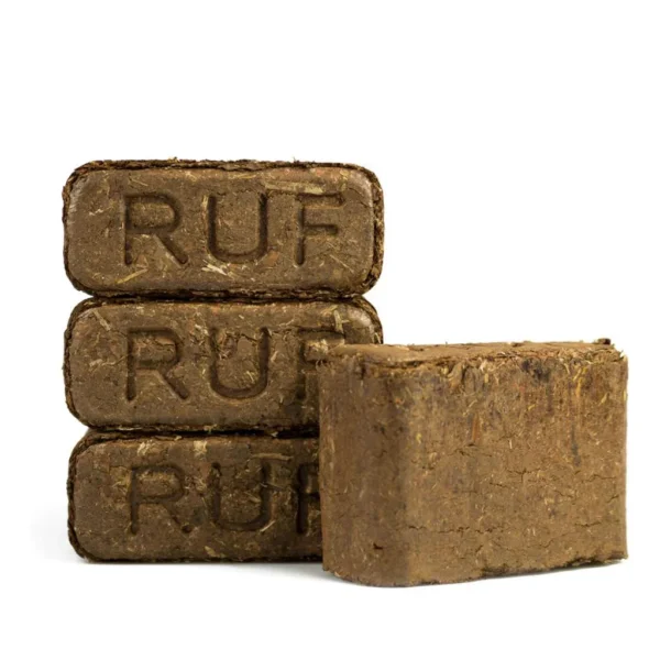 RUF Rindenbriketts Gluthalter Nachtwächter Holzbriketts, 84 x 12kg Briketts, 1000kg Palette – Bild 2