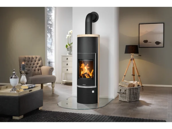 Justus Kaminofen Faro Aqua 2.0 Stahl Schwarz Sandstein 8,5 kW EEK: A+ – Bild 5