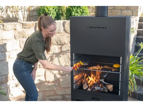 Westmann Grill und Gartenkamin Schwarz – Bild 6