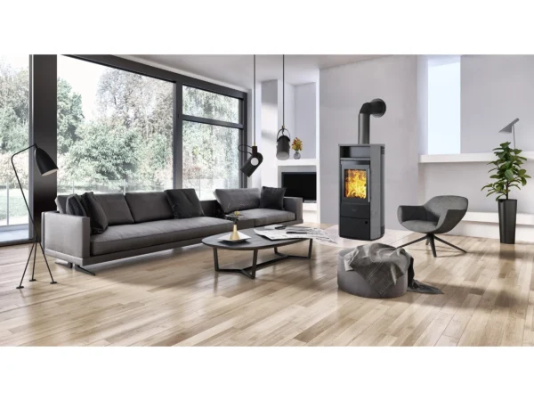 Kleining Kaminofen Dublin mit Natursteinverkleidung 6 KW EEK: A+ – Bild 2