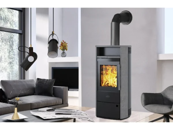 Kleining Kaminofen Dublin mit Natursteinverkleidung 6 KW EEK: A+ – Bild 3