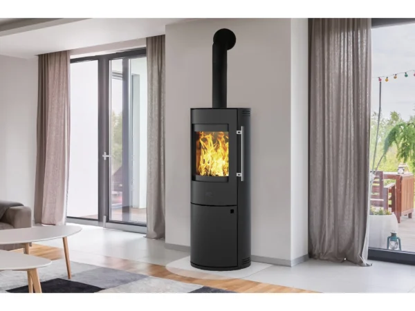 Kleining Kaminofen Lugano Schwarz Lackiert 6 KW EEK: A+ – Bild 3