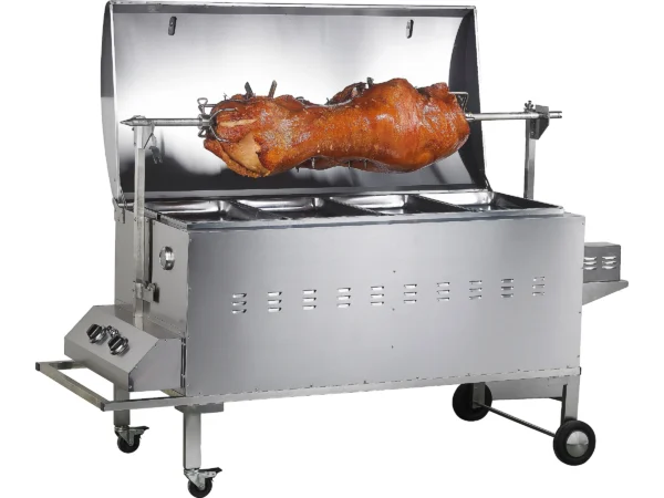 tepro Gasgrill Columbus für Spanferkel inkl. Motor Edelstahl mit 2 Brennern – Bild 4