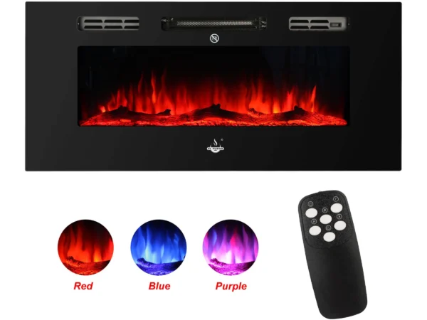 El Fuego Elektrokamin Bern 100 LED-Ambientelicht 900 - 1800 W – Bild 5