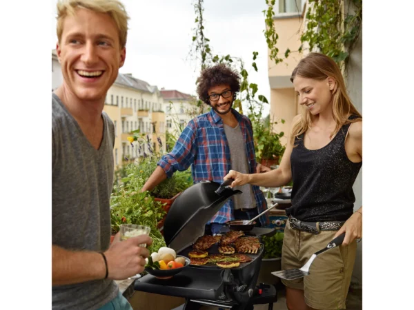 Weber Tisch-Gasgrill Q 1200 mit 1 Brenner & Deckelthermometer Schwarz – Bild 6