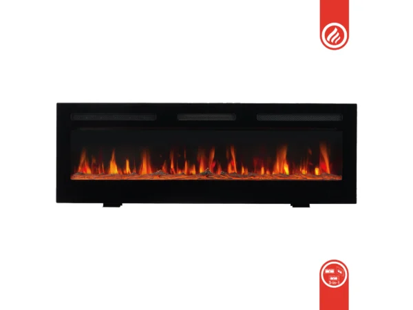 Kaminio Elektrokamin Marlon 3in1 Kamin Heizung 3D-Flammeneffekt 12 Flammen 42" – Bild 12