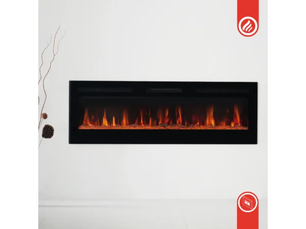 Kaminio Elektrokamin Marlon 3in1 Kamin Heizung 3D-Flammeneffekt 12 Flammen 42" – Bild 13