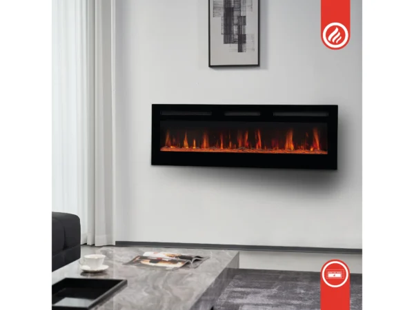 Kaminio Elektrokamin Marlon 3in1 Kamin Heizung 3D-Flammeneffekt 12 Flammen 42" – Bild 10