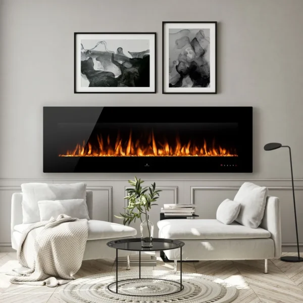 Noble Flame VEGAS Schwarz: 1380 [Elektro Wandkamin] – Bild 6