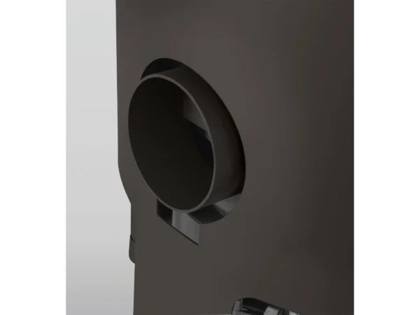 Justus Kaminofen Faro 2.0 Stahl Schwarz mit Sandstein Grau 6 kW EEK: A+ – Bild 3