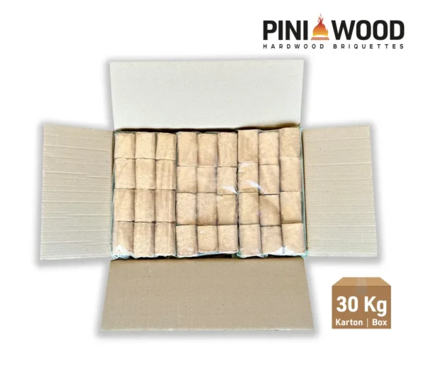 PINI 30 kg Holzbriketts 100% Buche Hartholzbriketts – Bild 5