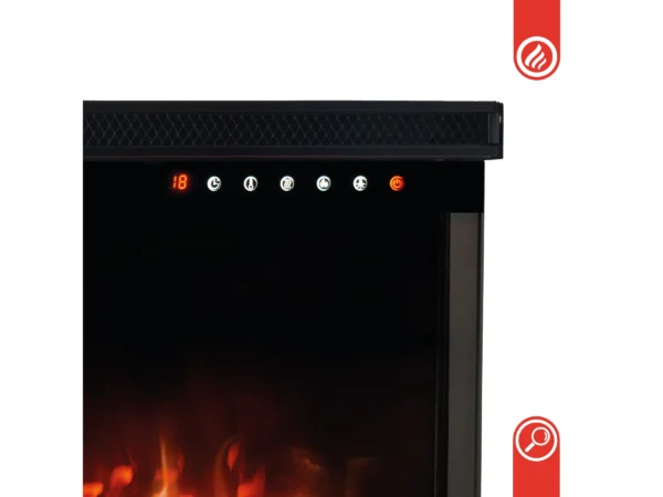 Kaminio Elektrokamin LEA 3in1 Kamin Panorama Heizung 3D-Effekt 12 Flammen 42" – Bild 10