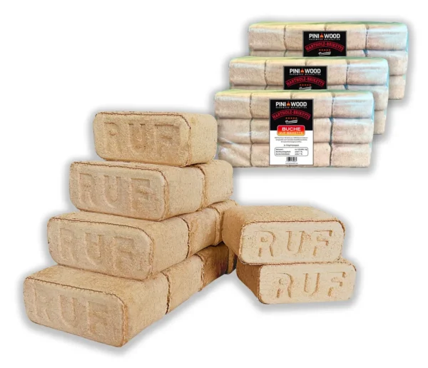 PINI 30 kg Holzbriketts 100% Buche Hartholzbriketts – Bild 6