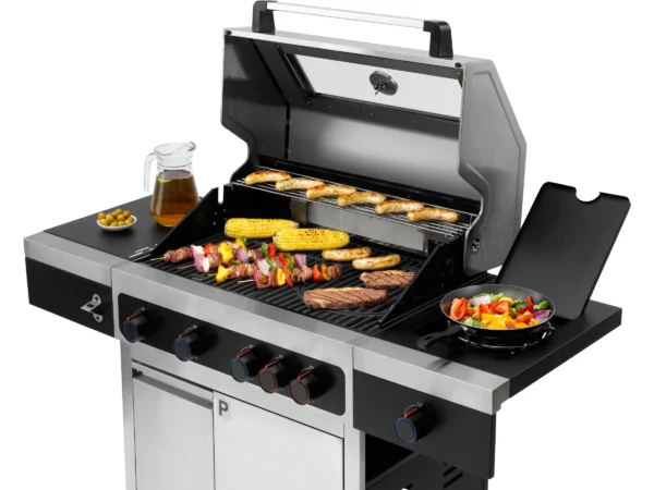 Tepro Gasgrill Keansburg mit Seitenkocher Schwarz-Edelstahl – Bild 5