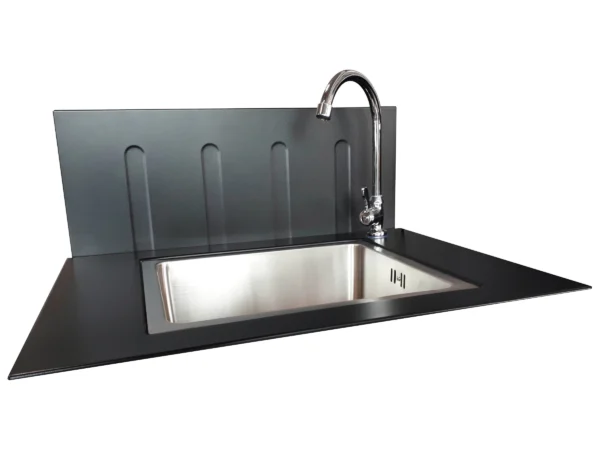Justus BBQ Gasgrill-Küche Juno 5 Hauptbrenner und 1 Seitenbrenner Edelstahl – Bild 3