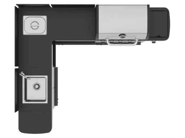 Justus BBQ Gasgrill-Küche Juno 5 Hauptbrenner und 1 Seitenbrenner Edelstahl – Bild 6