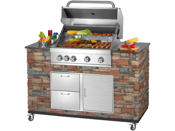 El Fuego Gasgrillküche AY 3000 Built-In ca.147 cm x 130 cm x 68 cm – Bild 3