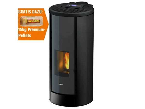 Freepoint Pelletofen Moon Stahl Bordeaux 10 kW EEK: A+ – Bild 5