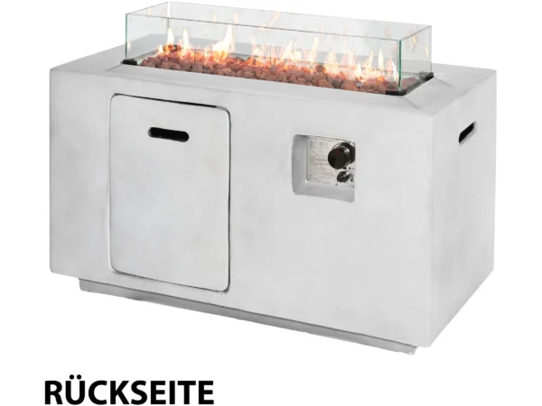 Amare Gas-Feuerstelle für den Außenbereich Grau – Bild 5