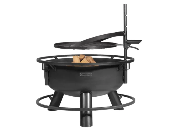 CookKing Feuerschale Stahl Bandito Inkl. Zubehör 80 cm x 53 cm Schwarz