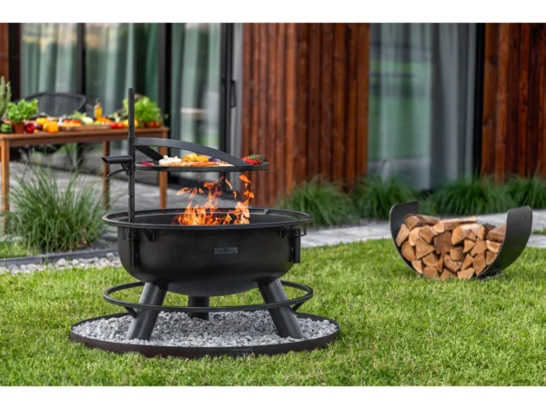 CookKing Feuerschale Stahl Bandito Inkl. Zubehör 80 cm x 53 cm Schwarz – Bild 2