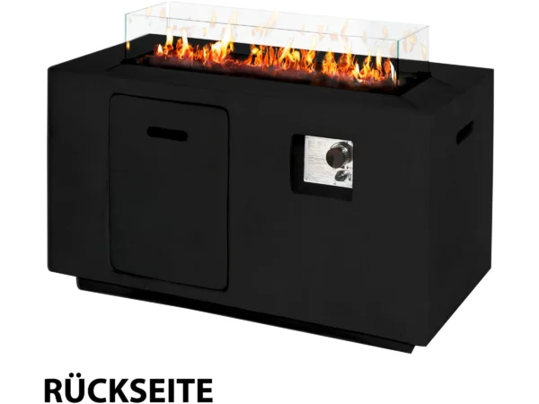 Amare Gas-Feuerstelle für den Außenbereich Schwarz – Bild 5