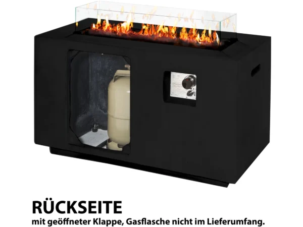 Amare Gas-Feuerstelle für den Außenbereich Schwarz – Bild 6