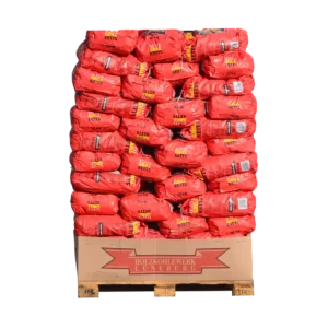 Holzkohlebriketts Palette