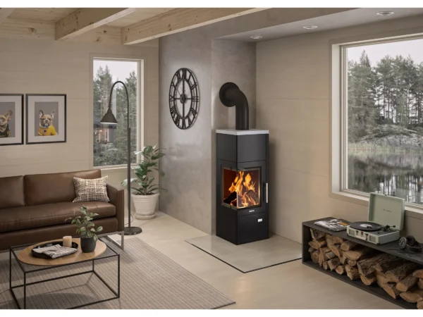 Justus Kaminofen Diego Wärme+ Schwarz 6 kW EEK: A – Bild 3
