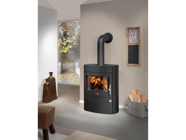 Justus Kaminofen Agero 2.0 Stahl Schwarz 7 kW EEK: A – Bild 3