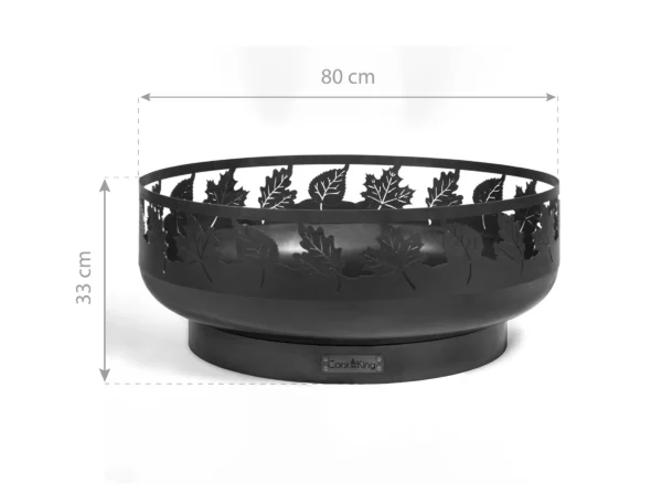 CookKing Feuerschale Stahl Toronto Ø 80 cm x 33 cm Schwarz – Bild 4