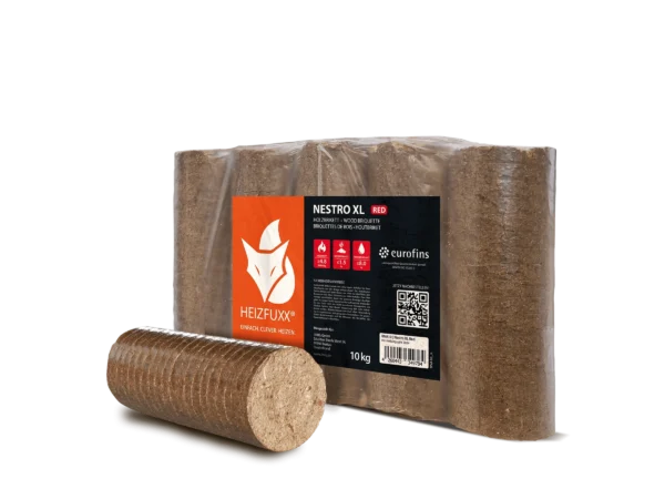Heizfuxx Holzbriketts Nestro Xl Red 10kg x 96 Gebinde 960kg Palette – Bild 4