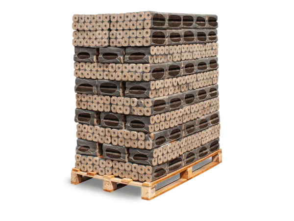 Heizfuxx Holzbriketts Pinikay Octagon 10kg x 96 Gebinde 960kg Palette – Bild 6