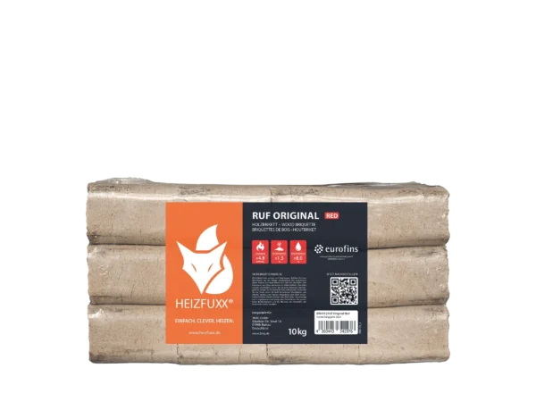 Heizfuxx Holzbriketts Ruf Original Red 10kg x 30 Gebinde 300kg Palette – Bild 5