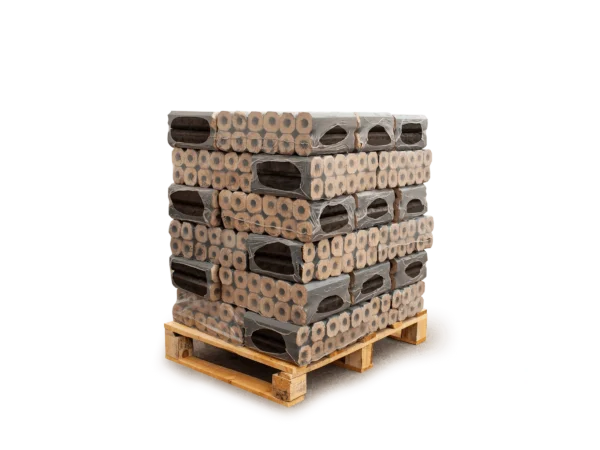 Heizfuxx Holzbriketts Pinikay Octagon 10kg x 30 Gebinde 300kg Palette – Bild 4