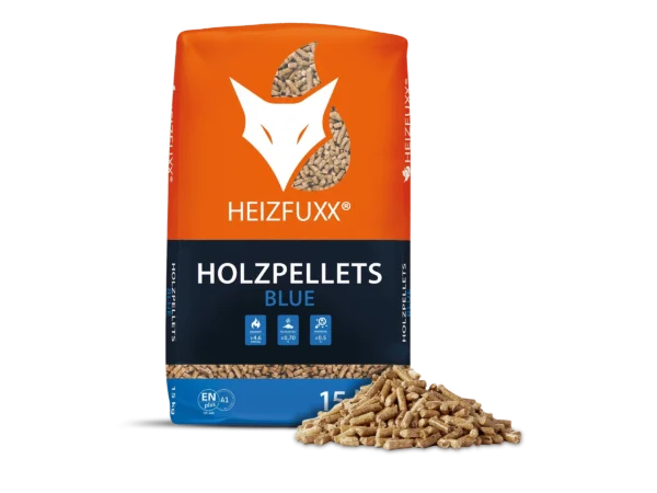 Heizfuxx Holzpellets Blue 15kg x 65 Sack 975kg Palette – Bild 6