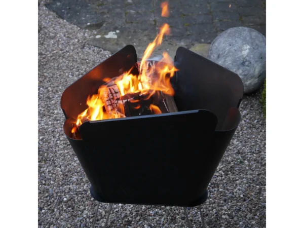 VASNER Merive M2 Feuerkorb mittelhoch abgerundet Schwarz – Bild 9