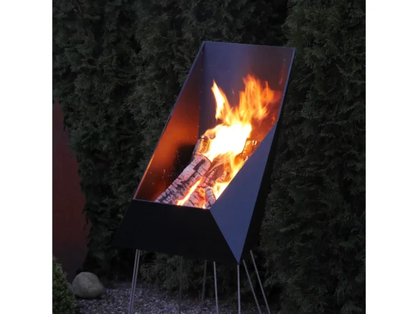 VASNER Merive M4 Feuerkorb mittelhoch eckig Schwarz – Bild 6