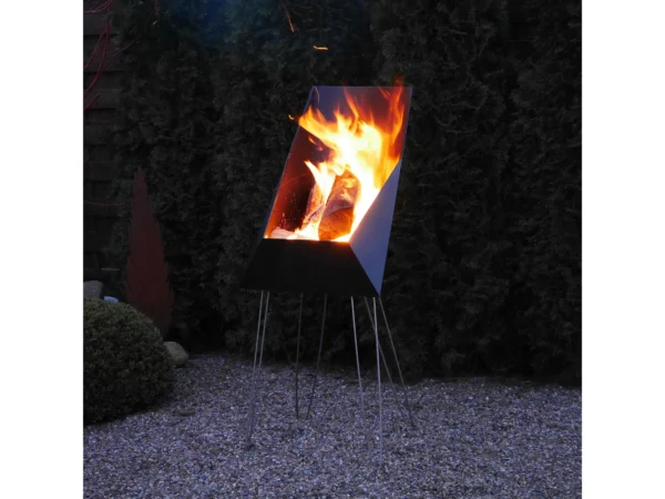 VASNER Merive M4 Feuerkorb mittelhoch eckig Schwarz – Bild 7