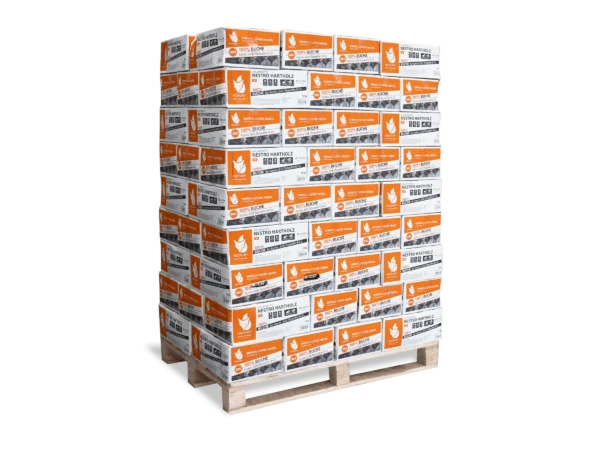 Heizfuxx Holzbriketts Nestro Hartholz m 12kg x 81 Karton 972kg Palette – Bild 3