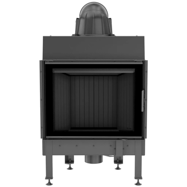 Kamineinsatz aus Stahl NADIA 12 kW Ø 200 schwarz Verkleidung – Bild 4